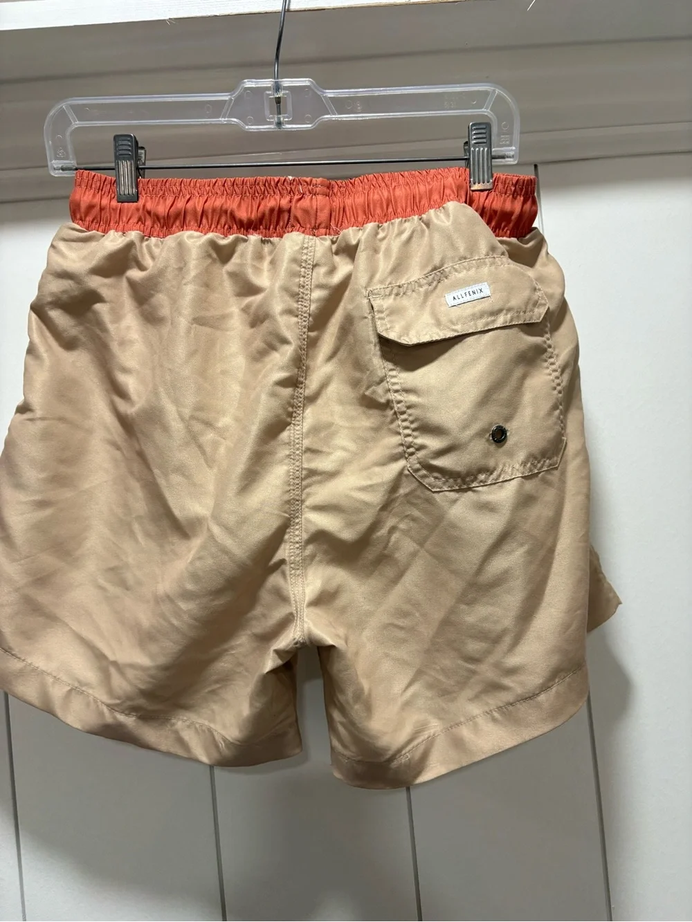 ALLFENIX MENS SWIM SHORTS NEUTRAL Beige  COLOR Size Large